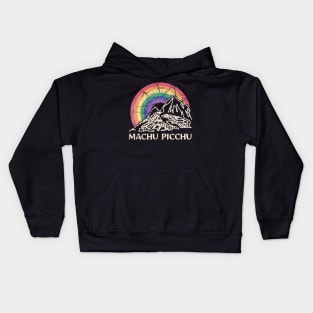 Machu Picchu Vintage Kids Hoodie